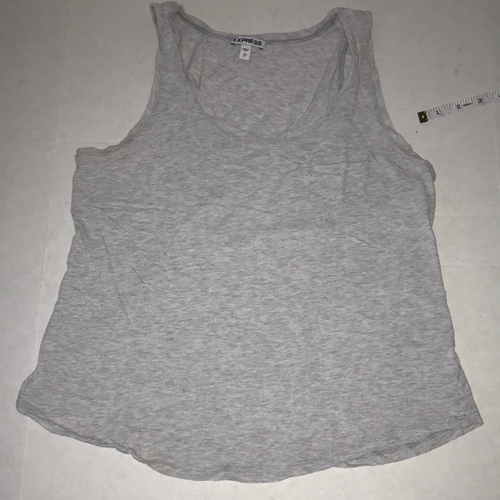 Express tank top, grey, size S/P little pockets in front